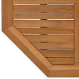 Table Top 90x90x2.5 cm Octagonal Solid Wood Teak 366667