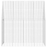 Rabbit Cage Silver 200 x 100 x 210 cm Galvanised Steel 42019241