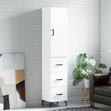 Highboard White 34.5x34x180 cm Engineered Wood 3198849