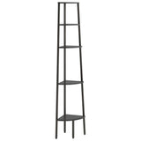 5-Tier Corner Shelf Black 45.5x31.5x180 cm 336396