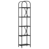 Bookshelf Black Oak 40 x 30 x 183 cm Engineered wood 879869