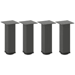 ZNTS Coffee Table Legs 4 pcs Anthracite 30-32 cm Steel 4012462