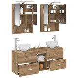 Bathroom Cabinet Set 5 pcs Artisan Oak 50 x 14.5 x 70 cm 3406686