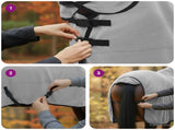 Horse Blanket Full Light Grey and Pink 145 cm Polyester 42013294