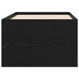 Bed Frame with Storage Black Oak 80 x 200 cm Engineered Wood 3429499