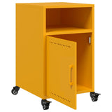 ZNTS Bedside Cabinets 2 pcs Mustard Yellow 36x39x59 cm Steel 846723