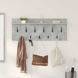 Wall-Mounted Coat Rack Concrete Grey 100 x 40 x 12 cm 874446