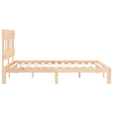 Bed Frame without Mattress King Size Solid Wood Pine 3193601