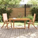 Folding Garden Chair Set of 2 Cream 4008420