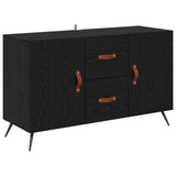 Sideboard Black Oak 100 x 36 x 60 cm Engineered Wood 882453