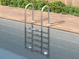 Pool Ladder 54x38x211 cm 304 Stainless Steel 93460