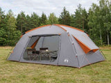 Cabin Tent Grey and Orange 300 x 210 x 156 cm Polyester 42028512