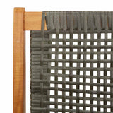 Garden Furniture Grey 122 x 78 x 73 cm Solid Acacia Wood 367820