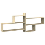 Wall Shelf Sonoma Oak 167.5x18x68 cm Engineered Wood 853319