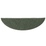 Stair Mats Self-adhesive 30 pcs 56x17x3 cm Green Half Round 3365690
