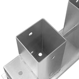 Firewood Stack Aid 12 pcs Silver 34 x 10 x 15 cm Steel 42030116