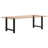 Dining Table Legs Black 2 pcs 70x cm Steel 4013308