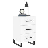 Bedside Cabinet White 40x40x66 cm Engineered Wood 827684
