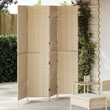 Room Divider Folding Manual Beige 195 x 180 cm Poly Rattan 42003679
