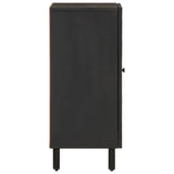 Side Cabinet Black 40x33x75 cm Solid Wood Mango 356843