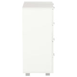 Sideboard High Gloss White 60x35x80 cm Engineered Wood 283712