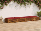 4-Piece Seat Cushions SOEST 4 pcs 100% Polyester Red 944776