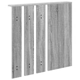 Wall-Mounted Coat Rack with Shelf Grey sonoma 84 x 10 x 80 cm 874496