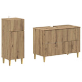 2 Piece Bathroom Cabinet Set ARNHEM Artisan Oak Engineered Wood 3417692