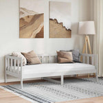 Day Bed without Mattress White Solid Wood Pine 90x200cm 806941