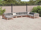 8 Piece Garden Sofa Set Solid Wood Douglas Fir 3299576
