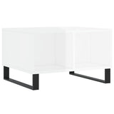 Coffee Table High Gloss White 60x50x36.5 cm Engineered Wood 830550
