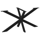 Dining Table Leg Spider Shape Black 150x78x cm Steel 4013116