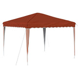 Pop-up Party Tent 288 x 288 x 245 cm Terracotta Oxford Fabric 42019754
