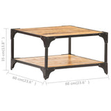 Coffee Table 60x60x35 cm Solid Mango Wood 321794