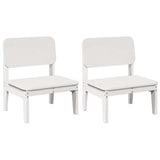 Garden Chairs 2 pcs White 60x52.5x72 cm Solid Wood Pine 859323