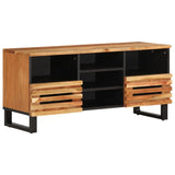 TV Cabinet 100x34x46 cm Solid Wood Acacia 377525