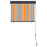 Outdoor Roller Blind 80x250 cm Yellow and Blue 145950