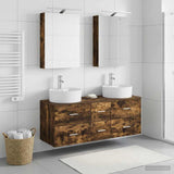 Bathroom Furniture Set 5 pcs Smoked Oak 3406915