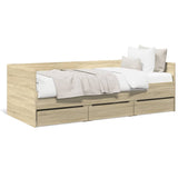 Daybed Sonoma Oak Engineered Wood 100x200 cm 3280813