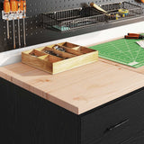 Garage Cabinets 2 pcs Black Engineered Wood 3328324