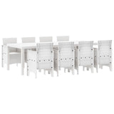 Garden Dining Set 9 pcs Light Grey Polt rattan 3378747