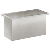 Garden Planter with LED Silver 30 x 60 x 30 cm Stainless Steel 8008092