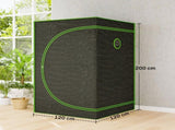 Grow Tent 120 x 120 x 200 cm, Reflective Mylar Hydroponic Growing Tent with 600D Oxford Fabric, T3398P551645