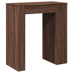 ZNTS Bar Table with Racks Brown Oak 95x47x103.5 cm Engineered Wood 854388