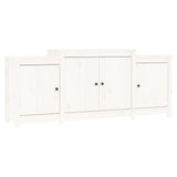 ZNTS Sideboard White 164x37x68 cm Solid Wood Pine 821493