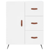 Highboard White 69.5x34x180 cm Engineered Wood 3195875