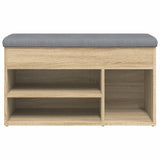 Shoe Bench Sonoma Oak 82x32x45.5 cm Engineered Wood 835028