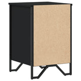 ZNTS Bedside Cabinet Black 40x41x60 cm Engineered Wood 848524