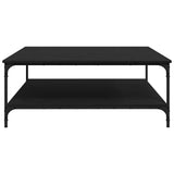 Coffee Table Black oak 100 x 100 x 40 cm Engineered Wood 883502