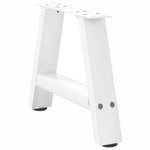 ZNTS Coffee Table Legs A-Shaped 2 pcs White 40x cm Steel 4012813